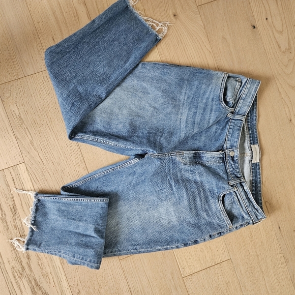 Everlane the Curvy Cheeky Regular high-rise jeans Raw Hem Plus Size 34 - Picture 5 of 8